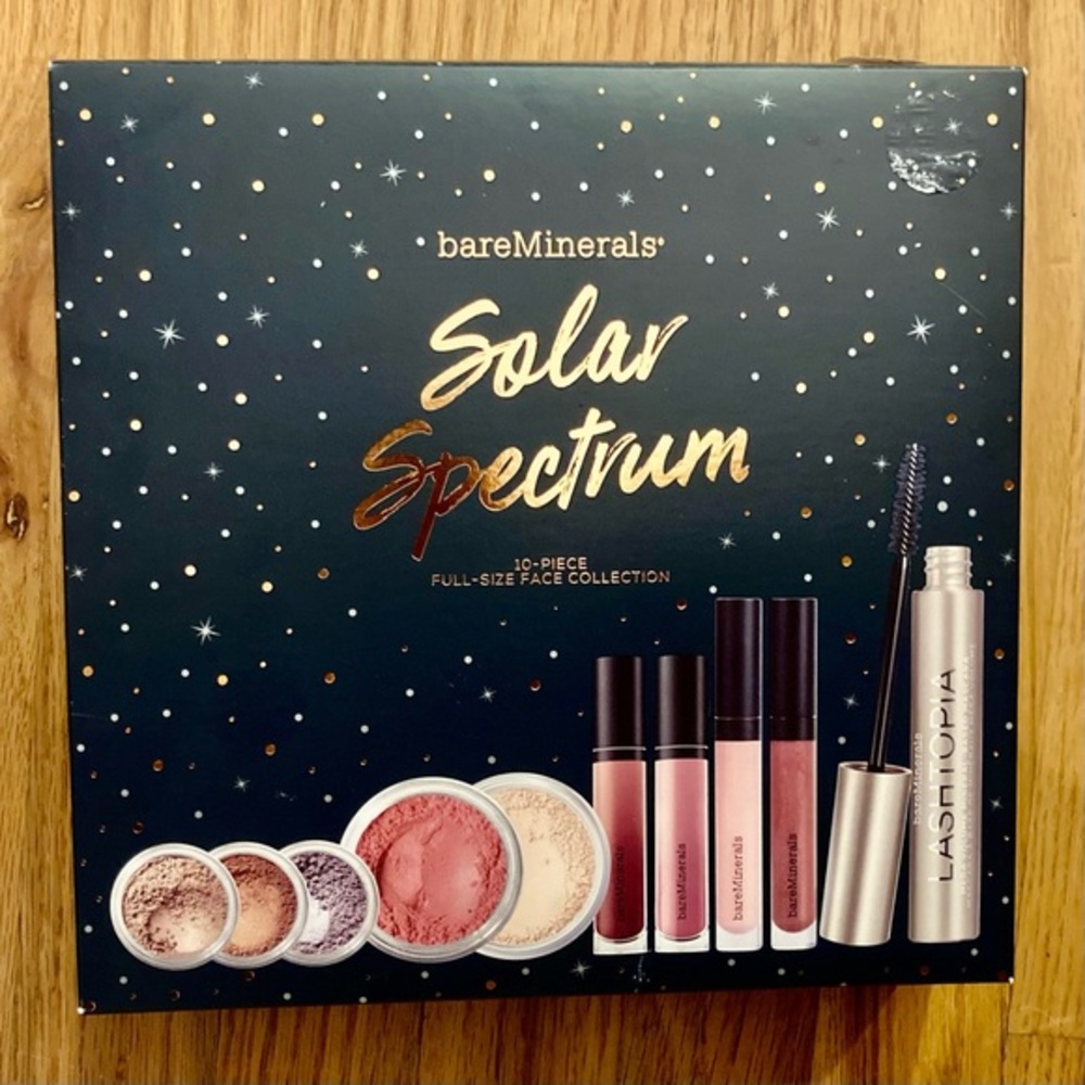 BareMinerals Solar Spectrum 10 pc Full Size -Full Face Makeup Set  NIB